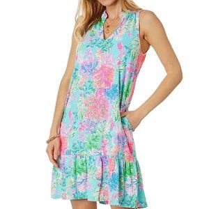 NWT Lilly Pulitzer Malone Dress in Celestial Blue (Large)